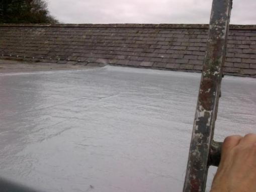 The liquid system makes roofing easy even in wet West Wales